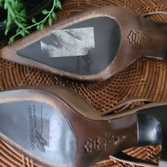 Vintage "couture" distressed "Donald Pliner" 7 1/2 M - Picture 8 of 11